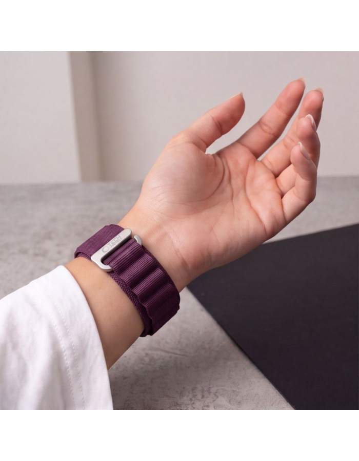 Tech-Protect Nylon Pro Band for Apple Watch 44 / 45 / 46 / 49 mm - burgundy