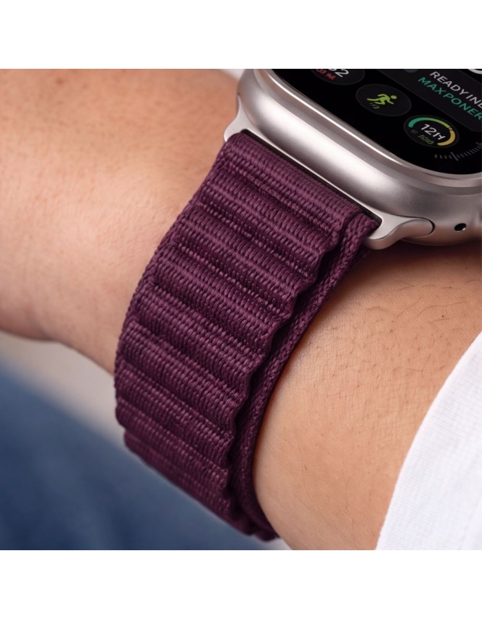 Tech-Protect Nylon Pro Band for Apple Watch 44 / 45 / 46 / 49 mm - burgundy
