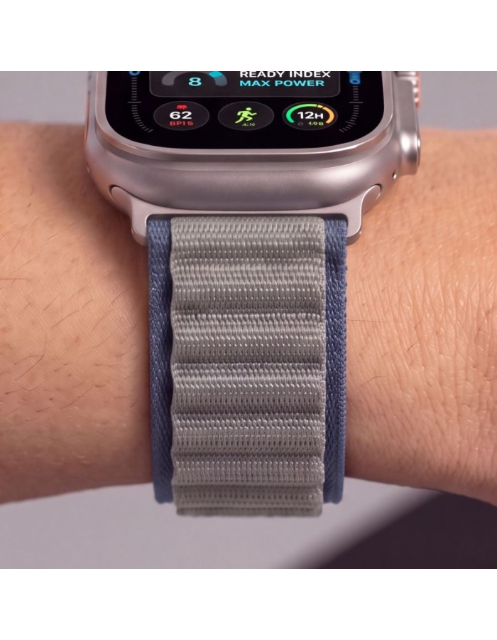 Tech-Protect Nylon Pro Band for Apple Watch 44 / 45 / 46 / 49 mm - Navy Grey Tech-Protect Nylon Pro Band for Apple Watch 44 / 45 / 46 / 49 mm - Navy Grey
