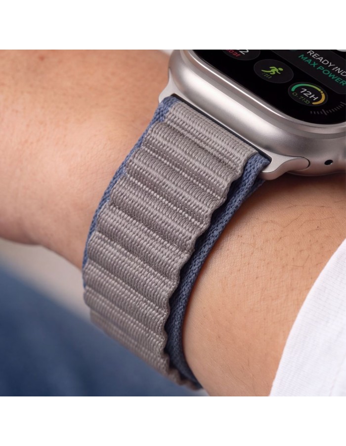 Tech-Protect Nylon Pro Band for Apple Watch 44 / 45 / 46 / 49 mm - Navy Grey Tech-Protect Nylon Pro Band for Apple Watch 44 / 45 / 46 / 49 mm - Navy Grey