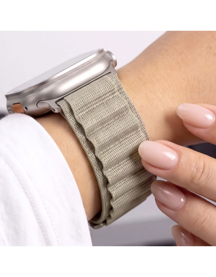 Tech-Protect Nylon Pro Band for Apple Watch 44 / 45 / 46 / 49 mm - beige-olive