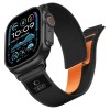 Tech-Protect Nylon Elite Band for Apple Watch 44 / 45 / 46 / 49 mm - black-orange
