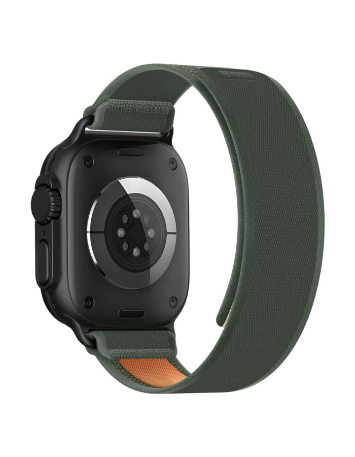 Tech-Protect Nylon Elite Band for Apple Watch 44 / 45 / 46 / 49 mm - green-orange Tech-Protect Nylon Elite Band for Apple Watch 44 / 45 / 46 / 49 mm - green-orange