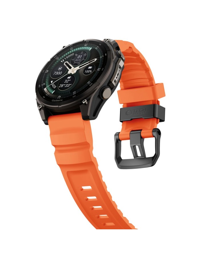 Tech-Protect Motion Band for Garmin Fenix 5X / 5X Plus / 6X / 6X Pro / 7X / 8 / 8 Pro / 9 / 9 Pro (51 mm) - orange