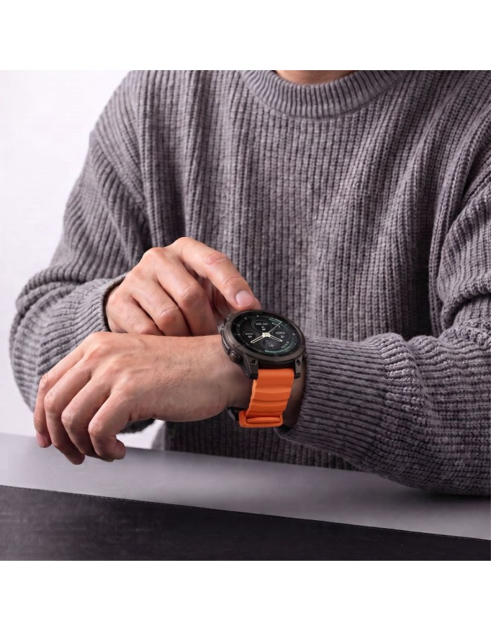 Tech-Protect Motion Band for Garmin Fenix 5X / 5X Plus / 6X / 6X Pro / 7X / 8 / 8 Pro / 9 / 9 Pro (51 mm) - orange