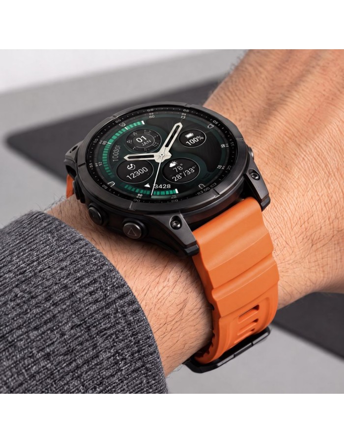 Tech-Protect Motion Band for Garmin Fenix 5X / 5X Plus / 6X / 6X Pro / 7X / 8 / 8 Pro / 9 / 9 Pro (47 mm) - orange