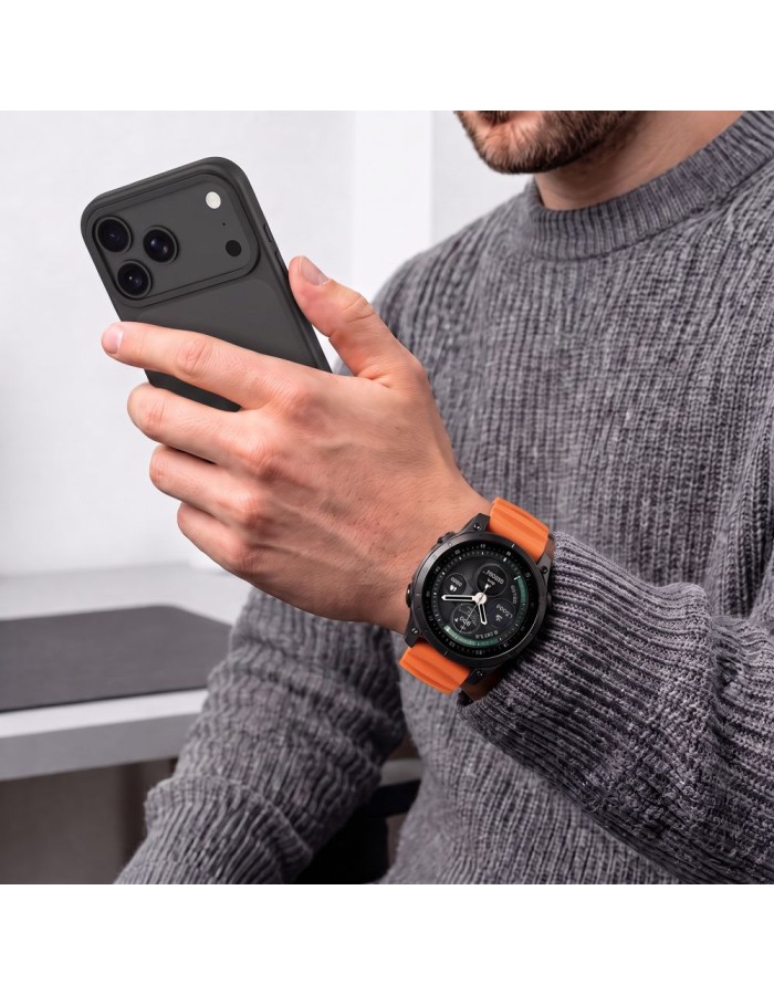 Tech-Protect Motion Band for Garmin Fenix 5X / 5X Plus / 6X / 6X Pro / 7X / 8 / 8 Pro / 9 / 9 Pro (47 mm) - orange