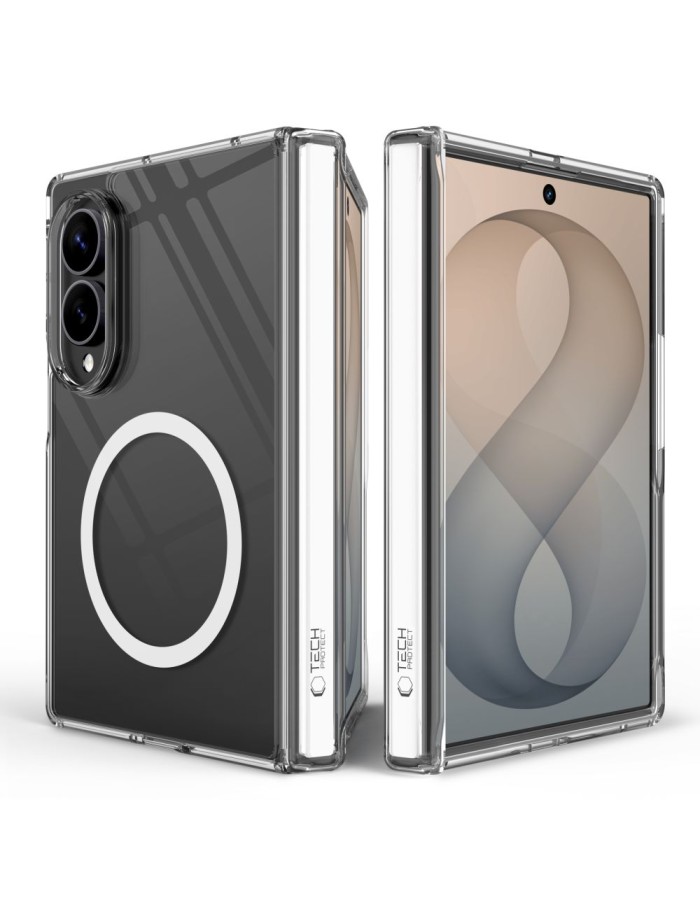Tech-Protect MagPeak MagSafe Case for Samsung Galaxy Z Fold 8 - clear