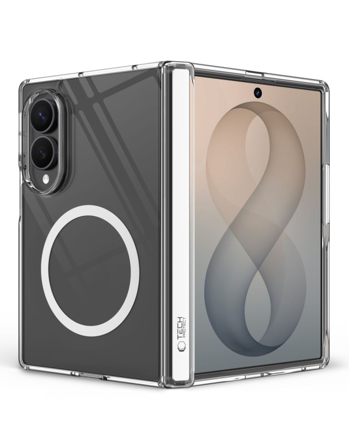 Tech-Protect MagPeak MagSafe Case for Samsung Galaxy Z Fold 8 - clear