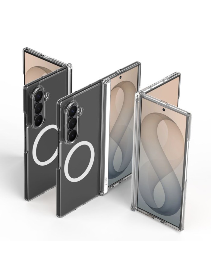 Tech-Protect MagPeak MagSafe Case for Samsung Galaxy Z Fold 7 / 8 Ultra - clear