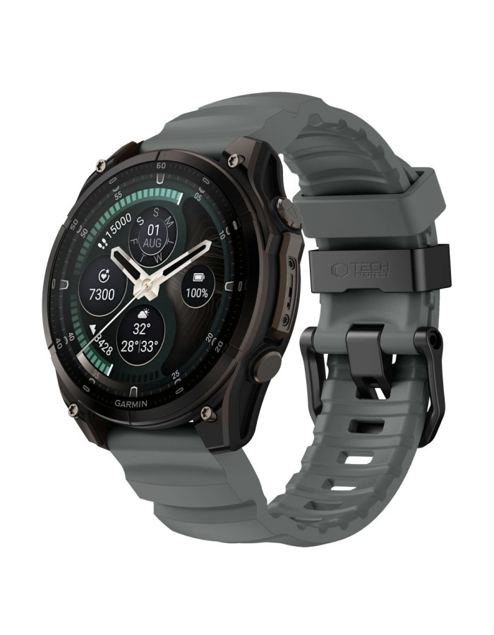 Tech-Protect Motion Band for Garmin Fenix 5X / 5X Plus / 6X / 6X Pro / 7X / 8 / 8 Pro / 9 / 9 Pro (51 mm) - grey Tech-Protect Motion Band for Garmin Fenix 5X / 5X Plus / 6X / 6X Pro / 7X / 8 / 8 Pro / 9 / 9 Pro (51 mm) - grey