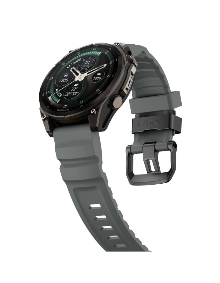 Tech-Protect Motion Band for Garmin Fenix 5X / 5X Plus / 6X / 6X Pro / 7X / 8 / 8 Pro / 9 / 9 Pro (51 mm) - grey Tech-Protect Motion Band for Garmin Fenix 5X / 5X Plus / 6X / 6X Pro / 7X / 8 / 8 Pro / 9 / 9 Pro (51 mm) - grey