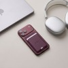 Tech-Protect MagWallet Stand MagSafe Magnetic Phone Wallet - Burgundy Tech-Protect MagWallet Stand MagSafe Magnetic Phone Wallet - Burgundy