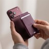 Tech-Protect MagWallet Stand MagSafe Magnetic Phone Wallet - Burgundy Tech-Protect MagWallet Stand MagSafe Magnetic Phone Wallet - Burgundy
