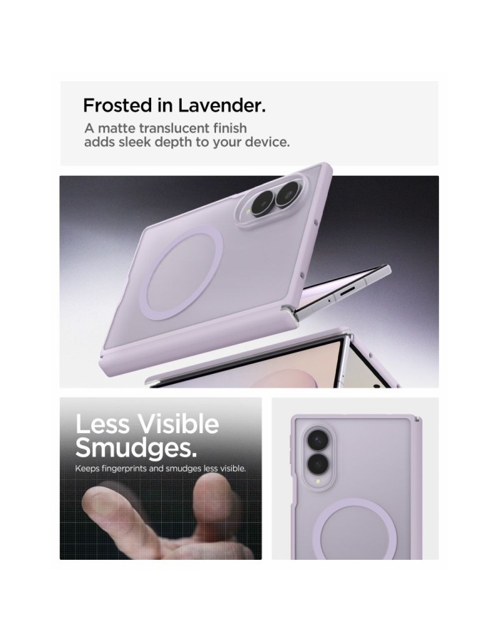 Spigen AirSkin Zero MagFit Case for Samsung Galaxy Z Fold 8 - light purple matte