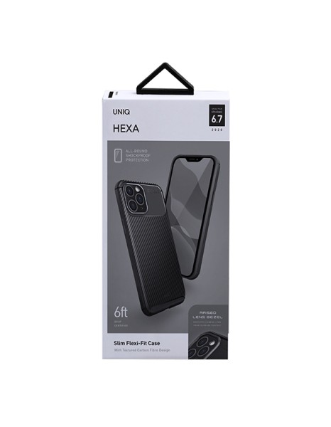 Uniq Hexa case for iPhone 12 Pro Max - black Uniq Hexa case for iPhone 12 Pro Max - black