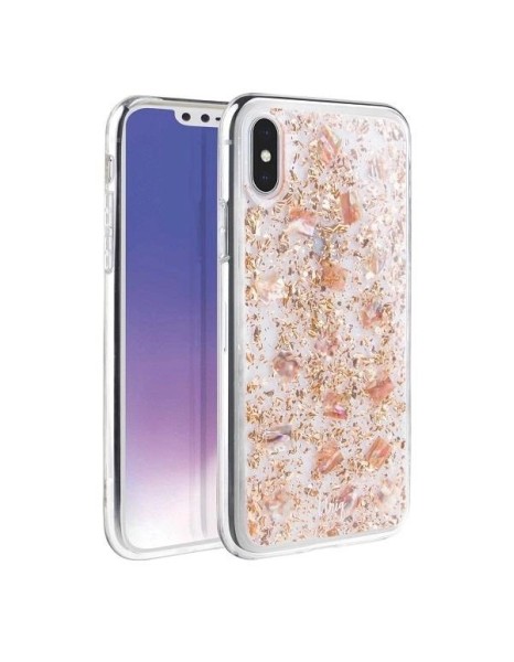 Uniq Lumence Clear case for iPhone Xs Max - pink and gold Uniq Lumence Clear case for iPhone Xs Max - pink and gold