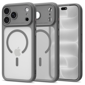 Tech-Protect MagPeak MagSafe CC Case for iPhone 18 Pro Max / 17 Pro Max - Matte Grey