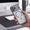 Tech-Protect MagPeak MagSafe CC Case for iPhone 18 Pro Max / 17 Pro Max - Matte Grey