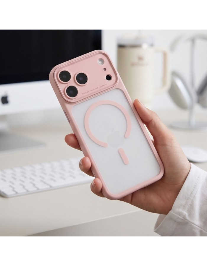 Tech-Protect MagPeak MagSafe CC Case for iPhone 18 Pro / 17 Pro - Matte Pink Tech-Protect MagPeak MagSafe CC Case for iPhone 18 Pro / 17 Pro - Matte Pink