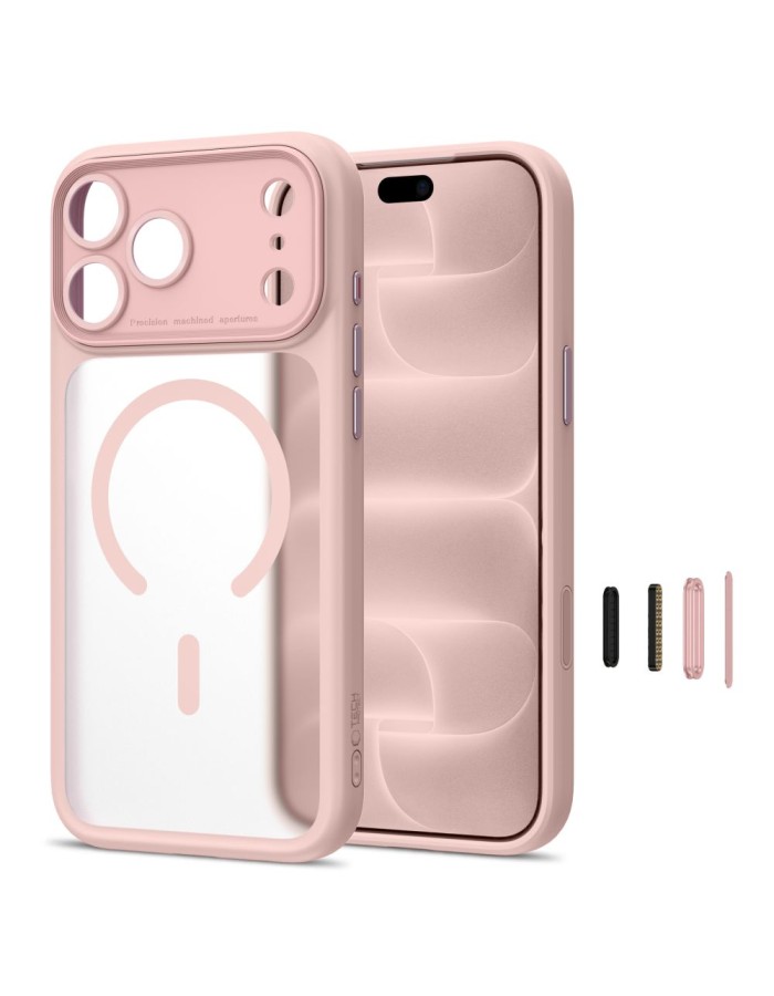 Tech-Protect MagPeak MagSafe CC Case for iPhone 18 Pro Max / 17 Pro Max - Matte Pink Tech-Protect MagPeak MagSafe CC Case for iPhone 18 Pro Max / 17 Pro Max - Matte Pink