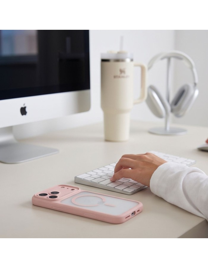Tech-Protect MagPeak MagSafe CC Case for iPhone 18 Pro Max / 17 Pro Max - Matte Pink Tech-Protect MagPeak MagSafe CC Case for iPhone 18 Pro Max / 17 Pro Max - Matte Pink