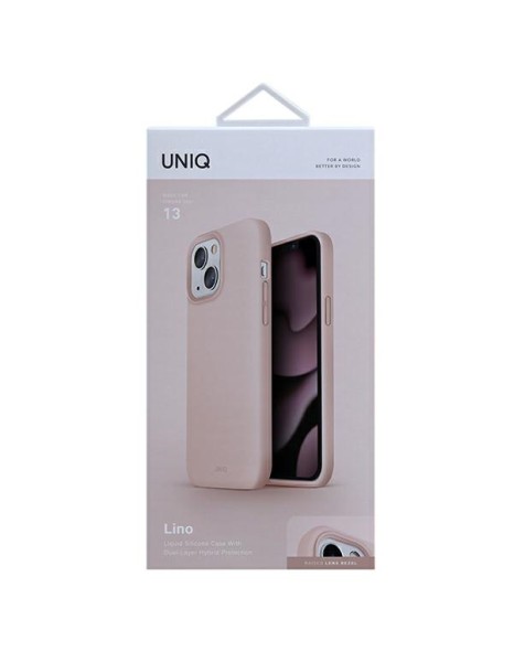 Uniq Lino case for iPhone 13 - pink