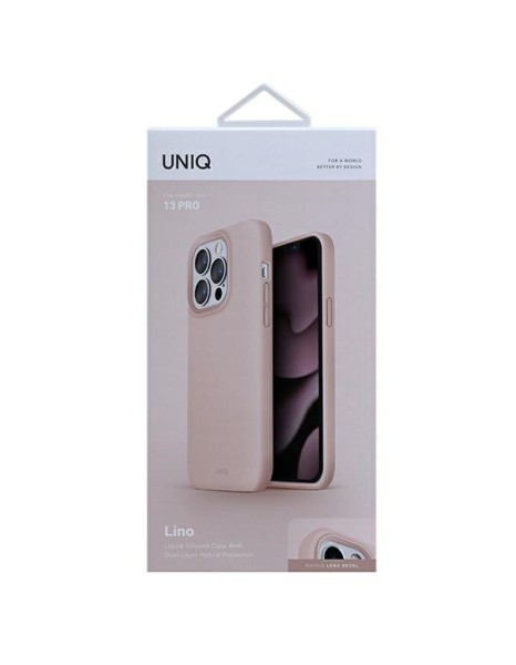 Uniq Lino case for iPhone 13 Pro / iPhone 13 - pink Uniq Lino case for iPhone 13 Pro / iPhone 13 - pink
