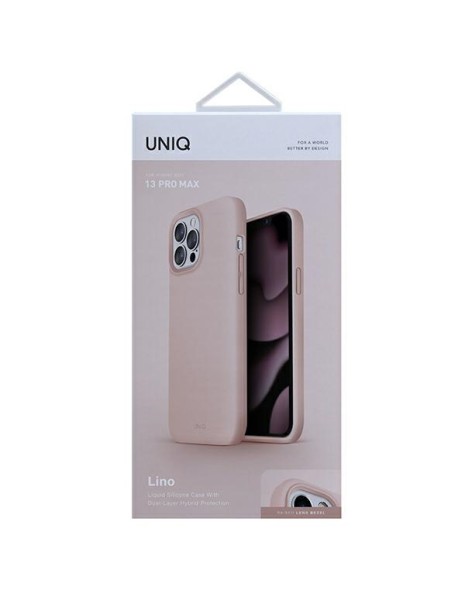 Uniq Lino case for iPhone 13 Pro Max - pink Uniq Lino case for iPhone 13 Pro Max - pink