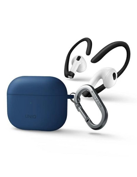 Uniq Nexo case for AirPods 3 + Ear Hooks Silicone - blue Uniq Nexo case for AirPods 3 + Ear Hooks Silicone - blue