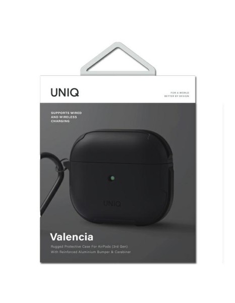 Uniq Valencia case for AirPods 3 - black Uniq Valencia case for AirPods 3 - black