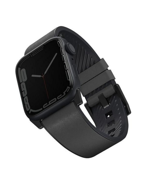 Uniq Straden Leather Hybrid Strap for Apple Watch 1/2/3/4/5/6/7/8/SE/SE2/Ultra 42/44/45/49mm - Gray Uniq Straden Leather Hybrid Strap for Apple Watch 1/2/3/4/5/6/7/8/SE/SE2/Ultra 42/44/45/49mm - Gray