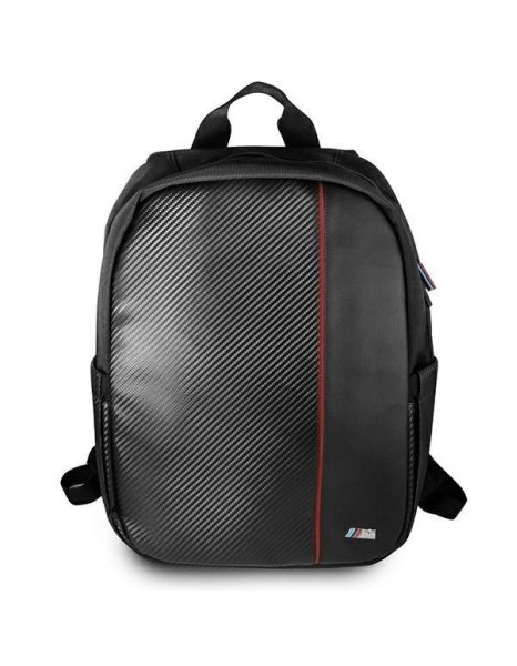 BMW Carbon Red Stripe backpack for a 16" laptop - black BMW Carbon Red Stripe backpack for a 16" laptop - black