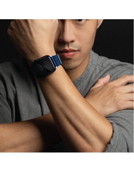 Uniq Dante Stainless Steel Strap for Apple Watch 1/2/3/4/5/6/7/8/SE/SE2 38/40/41mm - Blue Uniq Dante Stainless Steel Strap for Apple Watch 1/2/3/4/5/6/7/8/SE/SE2 38/40/41mm - Blue