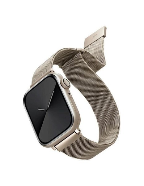 Uniq Dante Stainless Steel strap for Apple Watch 1/2/3/4/5/6/7/8/SE/SE2 38/40/41mm - beige Uniq Dante Stainless Steel strap for Apple Watch 1/2/3/4/5/6/7/8/SE/SE2 38/40/41mm - beige