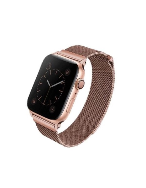 Uniq Dante Stainless Steel Strap for Apple Watch 1/2/3/4/5/6/7/8/SE/SE2 38/40/41mm - Rose Gold Uniq Dante Stainless Steel Strap for Apple Watch 1/2/3/4/5/6/7/8/SE/SE2 38/40/41mm - Rose Gold