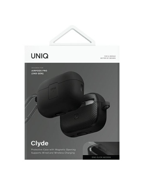Uniq Clyde Lock Case AirPods Pro 2 - Black Uniq Clyde Lock Case AirPods Pro 2 - Black