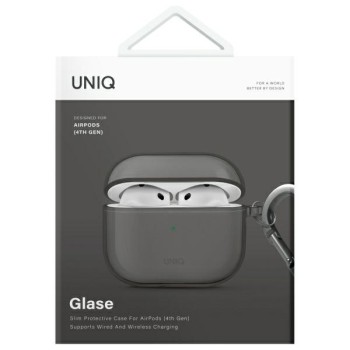 Uniq Glase AirPods 4 Case - Semi-Transparent