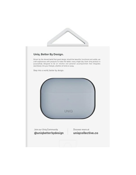 Uniq Lino Silicone AirPods Pro 2 Case - Blue Uniq Lino Silicone AirPods Pro 2 Case - Blue