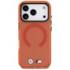 BMW M IML Shockproof Metal Logos MagSafe Case for iPhone 17 Pro Max - Pro Orange