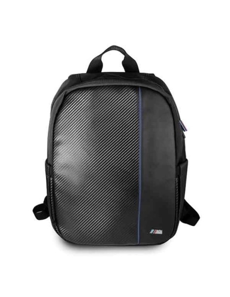 BMW Carbon Navy Stripe backpack for a 16" laptop - black BMW Carbon Navy Stripe backpack for a 16" laptop - black