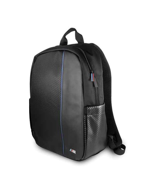 BMW Carbon Navy Stripe backpack for a 16" laptop - black BMW Carbon Navy Stripe backpack for a 16" laptop - black