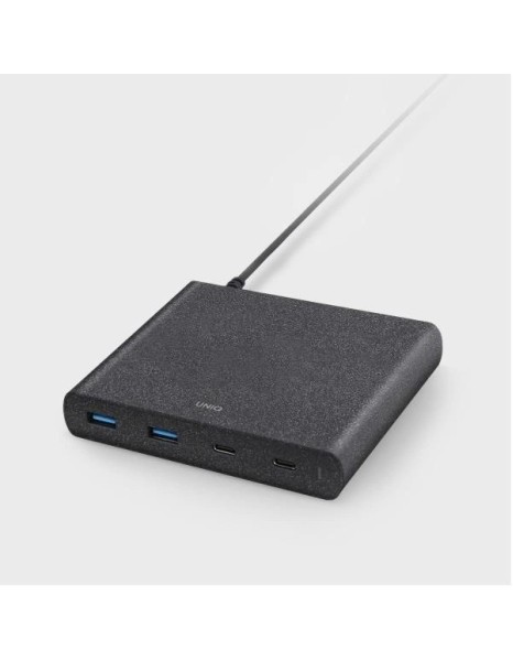 HUB Uniq Surge LITHOS Collective 90W 2xUSB-A QC 3.0 / 2xUSB-C PD 3.0 - black HUB Uniq Surge LITHOS Collective 90W 2xUSB-A QC 3.0 / 2xUSB-C PD 3.0 - black