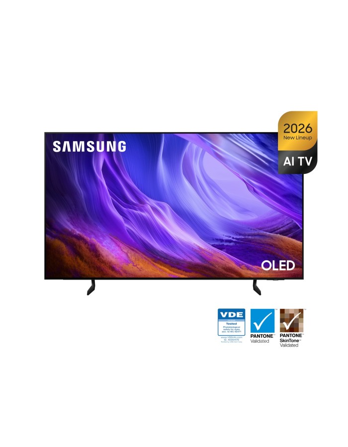 SAMSUNG TV 55'' S85H, F, 3840X2160 UHD, 4K, AI, OLED, SMART, 100HZ, HDR 10+ Advanced, HDMIx4, USBx2, DIGITAL AUDIOx1, BLUETOOTH, SLIM LOOK, BLACK