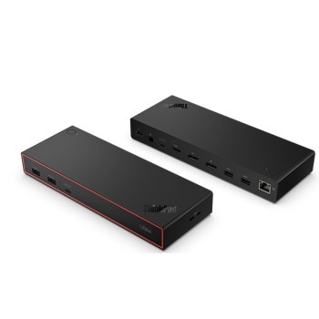 LENOVO DOCKING STATION THINKPAD USB4 DOCK 5000, INPUT 100W, OUTPUT 65W, 4xUSB-A 3.2, 2xUSB-C 3.2, GIGABIT LAN, HDMI 2.1, 2xDP 1.4, 3YW, ECLIPSE BLACK LENOVO DOCKING STATION THINKPAD USB4 DOCK 5000, INPUT 100W, OUTPUT 65W, 4xUSB-A 3.2, 2xUSB-C 3.2, GIGABIT LAN, HDMI 2.1, 2xDP 1.4, 3YW, ECLIPSE BLACK