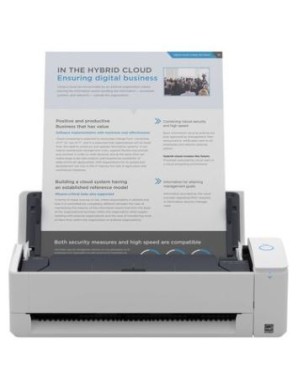 RICOH SCANNER SCANSNAP IX1300, PORTABLE &amp; MOBILE Α4, 30PPM/30IPM, ADF 20 PAGES, RETURN SCAN, FOR PLASTIC CARDS, RECEIPTS, BI-FOLDED A3 DOCUMENTS, SUPPORT WIRELESS SCAN TO iOS, ANDROID FROM PC, USB, WHITE