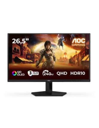 AOC MONITOR GAMING 27'', G, 240HZ, QD-OLED, 2560x1440, 0.03 MS, 400 CD/M², TILT, HDMI, DISPLAY PORT, 3YW, BLACK