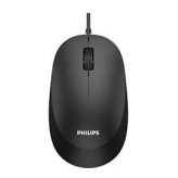 PHILIPS MOUSE, 2000 SERIES, WIRED, SPK7207BL, PLUG AND PLAY, OPTICAL SENSOR UP TO 1200 DPI, BLACK