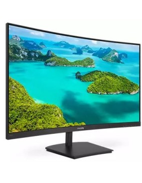 PHILIPS MONITOR 23.8'', HOME, F, VA, CURVED, FHD 1920 X 1080, 75Hz, 4MS, 250CD/M2, TILT, VESA, VGA, HDMI, 3YW, BLACK