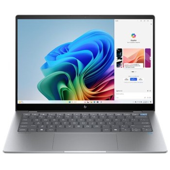 HP NOTEBOOK OMNIBOOK X 14-fe0000nv, QC SNAPDRAGON X1E-78-100 AI 3.4GHz/12MB, 12 CORES, 32GB, 1TB PCIe NVMe M.2 SSD, QUALCOMM ADRENO 660 GRAPHICS, 14'' 2.2K TOUCH, WIN 11 HOME, 3YW, METEOR SILVER, CASHBACK 50€ UNTIL 31/07/2026